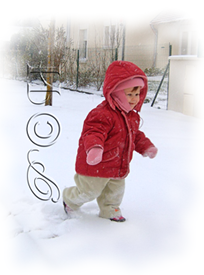 Anne Lyse dans la neige