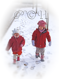 Anne Lyse et Elodie dans la neige