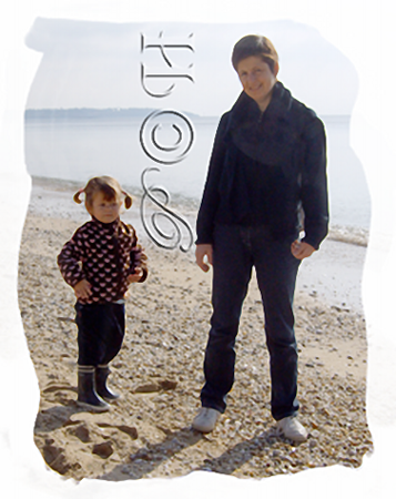 AL et V sur la plage