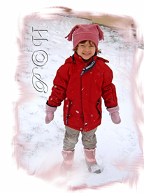 Elodie dans la neige